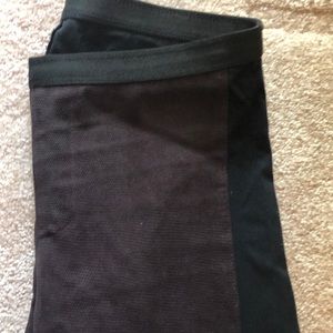 Helmut Lang two-toned leggings.